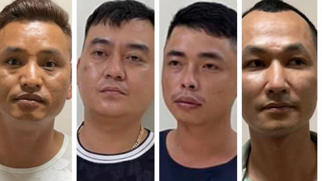 Các đối tượng của vụ án. (Nguồn: vov.vn) Bắt nhóm cưỡng đoạt tiền khách đi xe cao tốc Hà Nội-Bắc Giang. ảnh 1