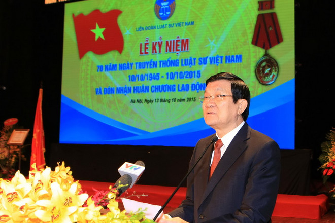 Chủ tịch nước dự kỷ niệm 70 ngày truyền thống luật sư Việt Nam ảnh 1