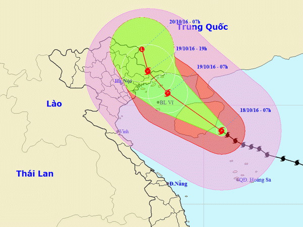 Bão số 7 giật cấp 16 chỉ còn cách Quảng Ninh-Hải Phòng khoảng 470km ảnh 1