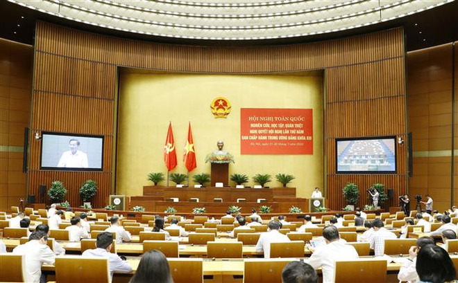 Quang cảnh hội nghị. (Ảnh: Phương Hoa/TTXVN) 'Phát triển kinh tế tập thể năng động, hiệu quả, bền vững' ảnh 3