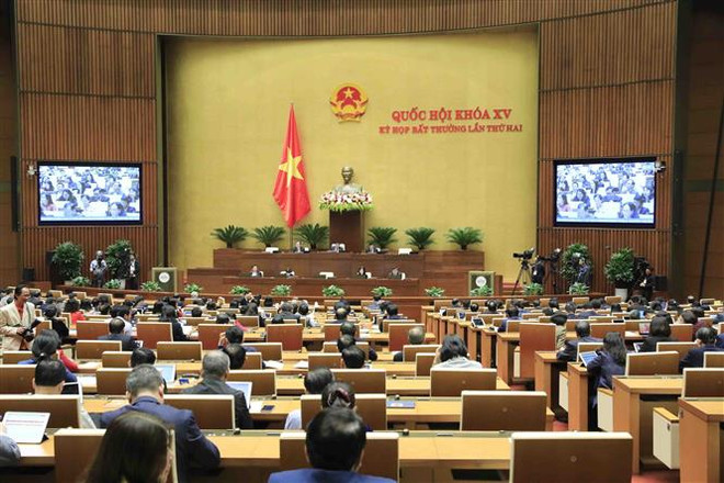 Quốc hội thảo luận tại hội trường về Quy hoạch tổng thể quốc gia ảnh 1