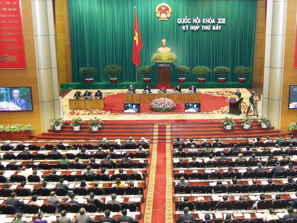 Toàn cảnh khai mạc kỳ họp . (Ảnh: Nhan Sáng/TTXVN) Kinh tế Việt Nam đang phục hồi tăng trưởng nhưng còn chậm ảnh 1