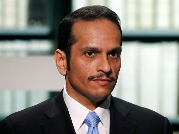 Ngoại trưởng Qatar Mohammed bin Abdulrahman al-Thani trong cuộc họp báo ở Wolfenbuettel, Đức. (Nguồn: EPA/TTXVN) Qatar ủng hộ vai trò trung gian hòa giải căng thẳng của Kuwait ảnh 1