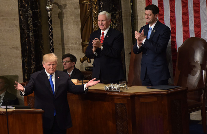 PLO phản ứng trước Thông điệp Liên bang của Tổng thống Mỹ Trump ảnh 1