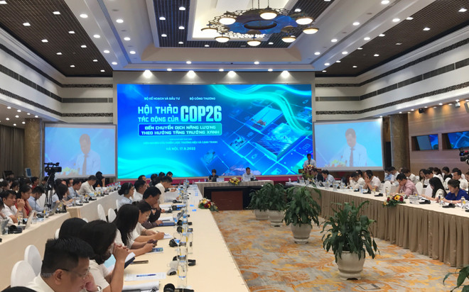 Tác động của COP26 đến chuyển dịch năng lượng theo hướng tăng trưởng xanh. (Ảnh: Đức Duy/Vietnam+) cop26.jpg