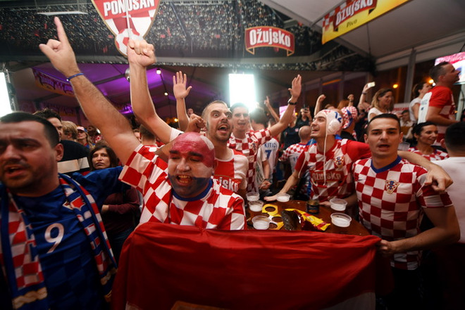 World Cup 2018: Cổ động viên Croatia khuấy đảo tại thủ đô Moskva ảnh 1