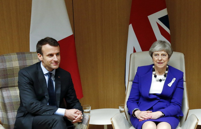 Tổng thống Pháp Emmanuel Macron sắp gặp Thủ tướng Anh Theresa May ảnh 1
