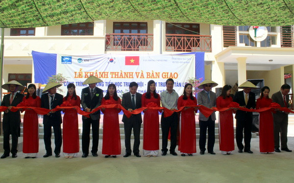 Hàn Quốc hỗ trợ xây trường cho học sinh vùng cao Định Hóa ảnh 1