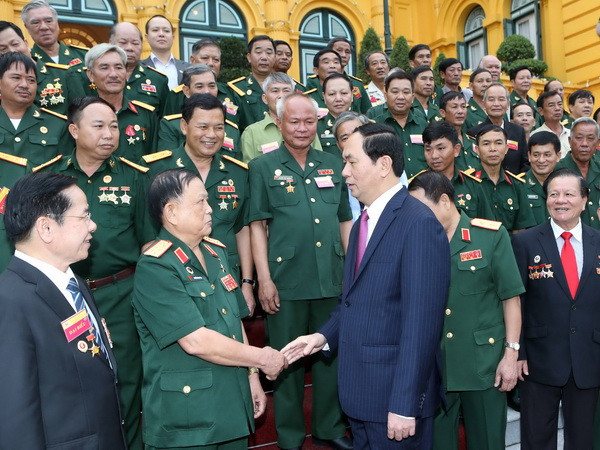 Chủ tịch nước gặp gỡ những cựu chiến binh làm kinh tế giỏi ảnh 1