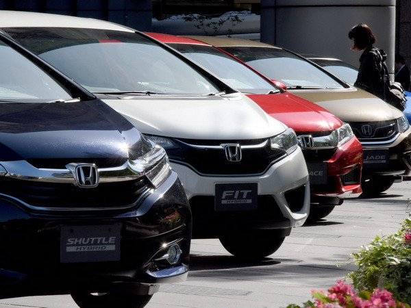 Xe của Hãng Honda trưng bày tại trụ sở công ty ở Tokyo. (Nguồn: AFP/TTXVN) Tập đoàn Honda tạm ngưng sản xuất tại một nhà máy ở Nhật Bản ảnh 1