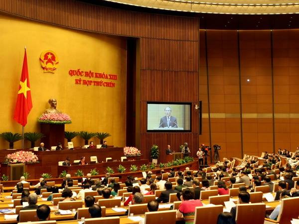 Khai mạc trọng thể Kỳ họp thứ chín Quốc hội Khóa XIII ảnh 1