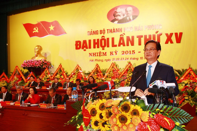 Thủ tướng Nguyễn Tấn Dũng dự Đại hội Đảng thành phố Hải Phòng ảnh 1