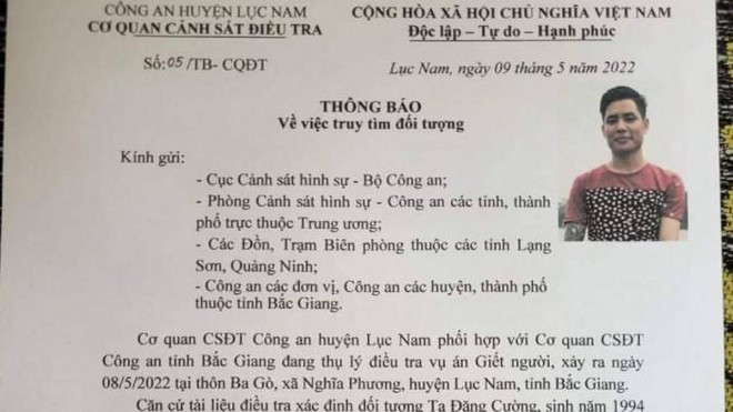 Bắc Giang: Bắt được hung thủ giết người sau 12 giờ gây án ảnh 1