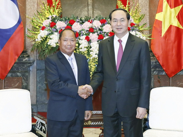Chủ tịch nước Trần Đại Quang tiếp Bộ trưởng Bộ An ninh Lào ảnh 1