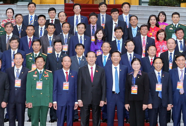 Chủ tịch nước Trần Đại Quang gặp mặt đại biểu tiêu biểu ngành than ảnh 1