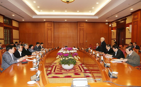 Ban Bí thư họp đánh giá thực hiện Chỉ thị 16 về tổ chức Tết Mậu Tuất ảnh 2