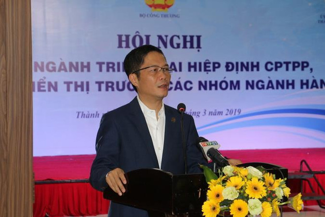 Bộ trưởng Bộ Công thương Trần Tuấn Anh phát biểu tại hội nghị. (Ảnh: Hồng Giang/TTXVN) Có 4 đơn vị muốn mở trung tâm logistic hàng không tại Cần Thơ ảnh 1
