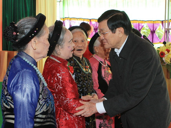 Chủ tịch nước dự Ngày hội Đại đoàn kết dân tộc tại Hà Nam ảnh 1