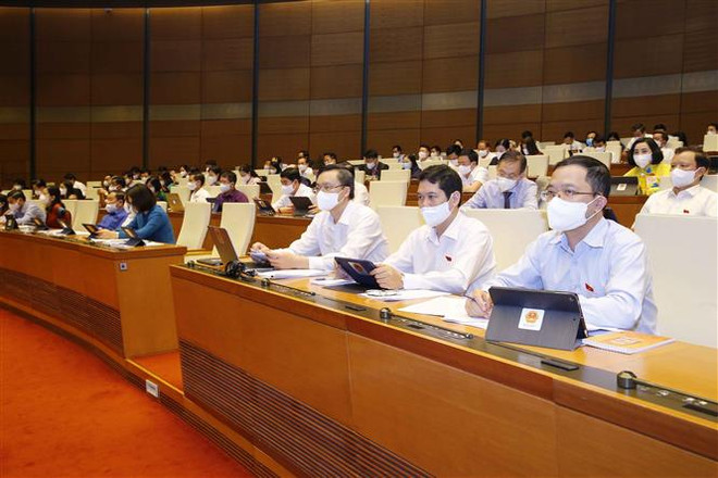 Đoàn đại biểu Quốc hội tỉnh Sơn La dự phiên họp. (Ảnh: Doãn Tấn/TTXVN) Năm nhóm vấn đề lớn cử tri và nhân dân kiến nghị tới Quốc hội ảnh 1