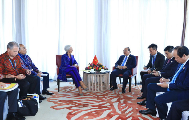 Thủ tướng Nguyễn Xuân Phúc tiếp Tổng Giám đốc IMF Christine Lagarde ảnh 1