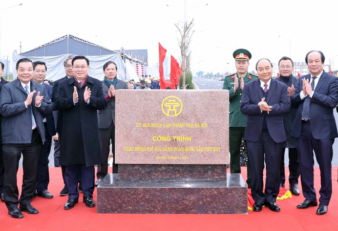 Khánh thành nút giao đường vành đai 3 với cao tốc Hà Nội-Hải Phòng ảnh 1
