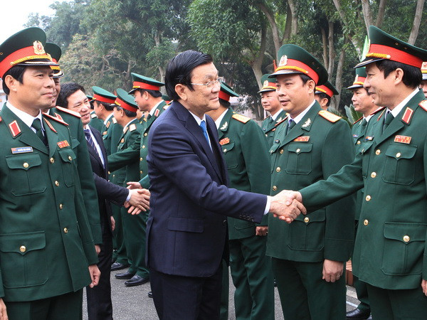 Chủ tịch nước Trương Tấn Sang thăm và chúc Tết tại Nghệ An ảnh 1