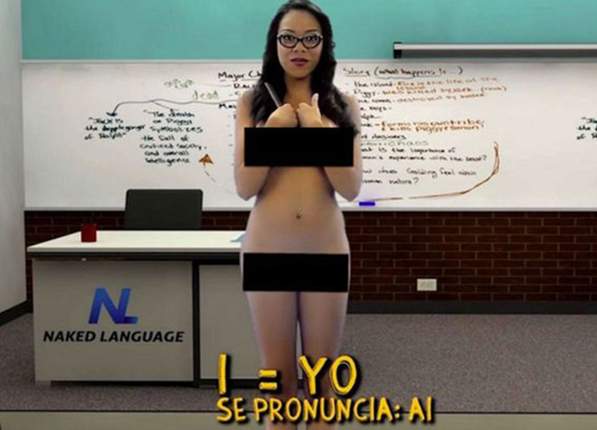 Sốc với chương trình khỏa thân dạy tiếng Anh trên truyền hình ảnh 1