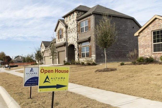 Nhà mới để bán tại bang Texas của Mỹ. (Nguồn: wsj) Doanh số bán nhà tại Mỹ giảm mạnh nhất kể từ năm 2015 ảnh 1