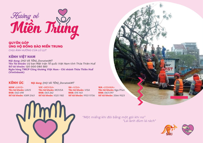 Cộng đồng người Việt tại Australia, Canada hướng về miền Trung ảnh 2