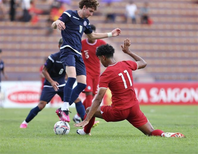 Vòng loại U23 châu Á 2024: U23 Guam và U23 Singapore chia điểm ảnh 1