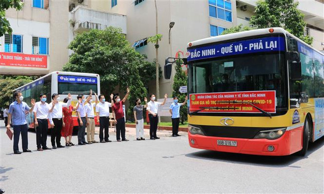 Bắc Ninh, Vĩnh Phúc chi viện Thành phố Hồ Chí Minh chống dịch ảnh 1