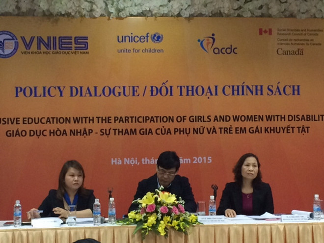 Đối thoại về giáo dục hòa nhập trẻ em gái và phụ nữ khuyết tật ảnh 1