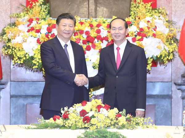 Chủ tịch nước Trần Đại Quang hội đàm với Chủ tịch nước Trung Quốc ảnh 1