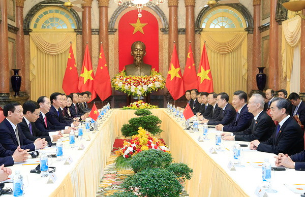 Chủ tịch nước Trần Đại Quang hội đàm với Chủ tịch nước Trung Quốc ảnh 2