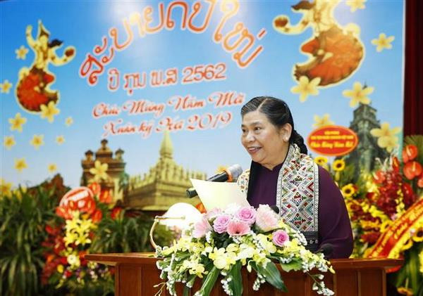 Đại sứ quán Lào tổ chức đón Tết cổ truyền Bunpimay năm 2019 tại Hà Nội ảnh 2