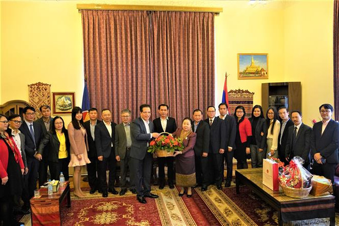 Đại sứ quán Việt Nam tại Nga chúc Tết cổ truyền Bunpimay của Lào ảnh 2