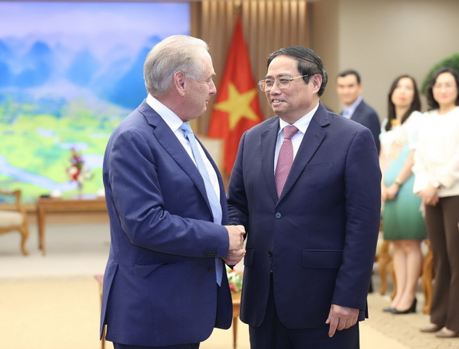 [Photo] Hoạt động ngoại giao của Thủ tướng Phạm Minh Chính ngày 17/4 ảnh 6