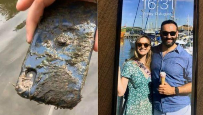 Điện thoại iPhone vẫn hoạt động sau 10 tháng nằm dưới đáy sông ảnh 1