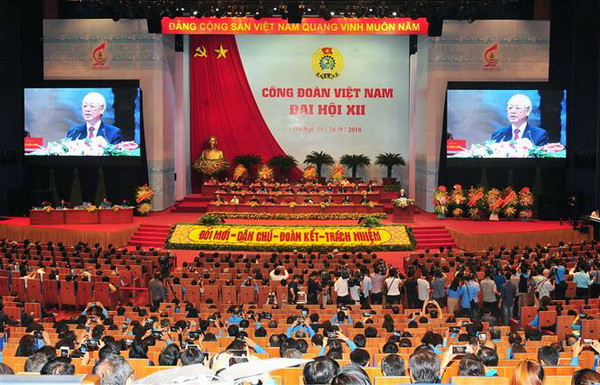 Phiên trọng thể Đại hội Công đoàn Việt Nam lần thứ XII ảnh 1