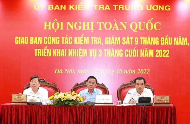 Ủy ban Kiểm tra Trung ương triển khai nhiệm vụ 3 tháng cuối năm 2022 ảnh 2