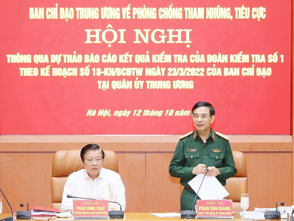 Thông báo kết quả của Đoàn kiểm tra số 1 tại Quân ủy Trung ương ảnh 2