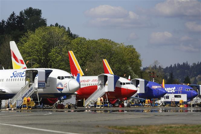 Máy bay Boeing 737 MAX 9 tại nhà máy Renton ở bang Washington, Mỹ. (Ảnh: AFP/TTXVN) Boeing khắc phục lỗi hệ thống điện của máy bay 737 MAX ảnh 1