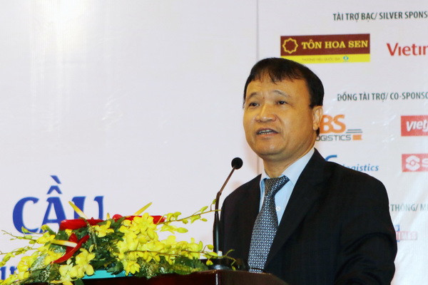 Thứ trưởng Bộ Công Thương Đỗ Thắng Hải phát biểu khai mạc Diễn đàn. (Ảnh: Hoàng Hải/TTXVN) Tăng cường phối hợp quản lý Nhà nước để logistics Việt Nam phát triển ảnh 2