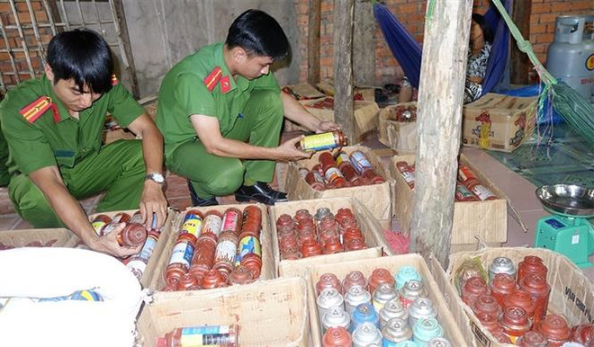 An Giang phát hiện điểm sang chiết gas trái phép quy mô lớn ảnh 1