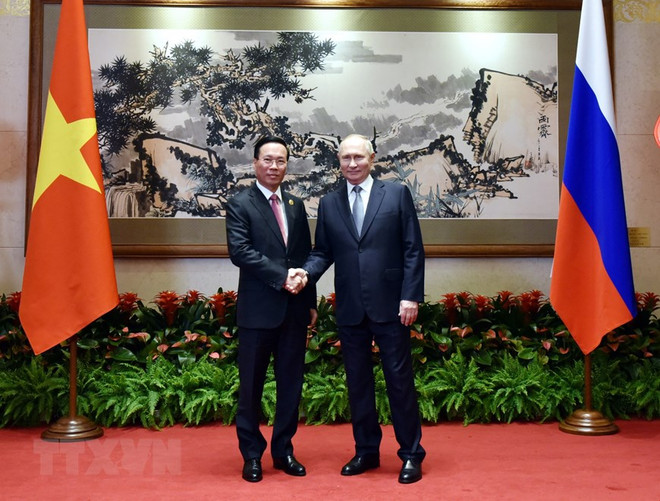 Chủ tịch nước Võ Văn Thưởng gặp Tổng thống Nga Vladimir Putin ảnh 1