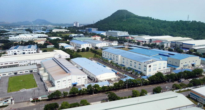 Khu công nghiệp Khai Quang, thành phố Vĩnh Yên, tỉnh Vĩnh Phúc. (Ảnh: Hoàng Hùng/TTXVN) Các khu công nghiệp Vĩnh Phúc tiếp tục tuyển hàng nghìn lao động ảnh 1