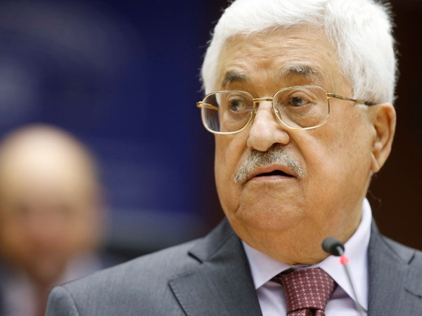 Tổng thống Chính quyền Palestine Mahmoud Abbas phát biểu tại Nghị viện châu Âu. (Nguồn: EPA/TTXVN) Lãnh đạo Palestine và Israel đã không gặp nhau tại Brussels ảnh 1