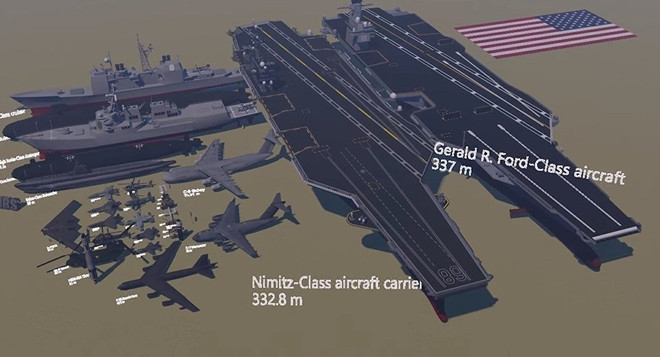 Kho vũ khí khổng lồ của Mỹ được đo đếm trong một đoạn video ảnh 1