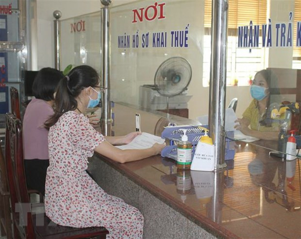 Làm thủ tục nộp thuế. (Nguồn: TTXVN) Quy định chức năng, nhiệm vụ, cơ cấu tổ chức của Bộ Tài chính ảnh 1