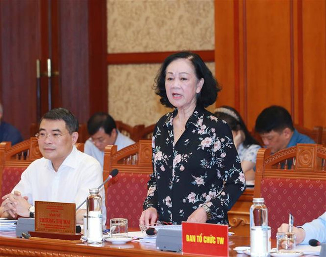 Thường trực Ban Bí thư chủ trì giao ban với các ban cán sự Đảng ở TW ảnh 1